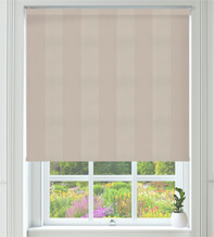 Abbie Cream - Textured Stripe Blackout Roller Blind