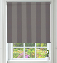 Abbie Grey - Textured Stripe Blackout Roller Blind