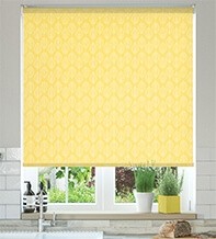 Abstra Yellow – Vinyl Blackout Roller Blind