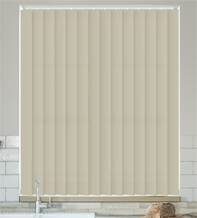 Alpha Beige - Fire Retardant & Moisture Resistant Vertical Blind