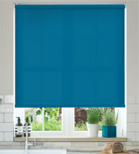 Alpha Sky Blue - Fire Retardant & Moisture Resistant Roller Blind