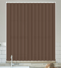 Alpha Chocolate - Fire Retardant & Moisture Resistant Vertical Blind