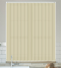 Alpha Cream - Fire Retardant & Moisture Resistant Vertical Blind