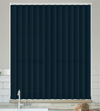 Alpha Navy - Fire Retardant & Moisture Resistant Vertical Blind