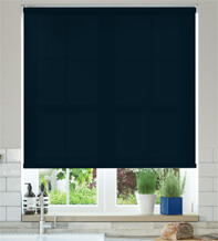 Alpha Navy - Fire Retardant & Moisture Resistant Roller Blind