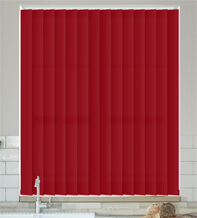 Alpha Red – Fire Retardant & Moisture Resistant Vertical Blind