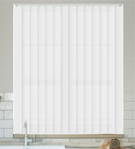 Aurora White – Moisture Resistant & Flame Retardant Vertical Blind