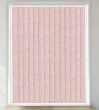 Beauty Blush - Leaf Pattern Waterproof Blackout Vertical Blind