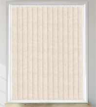 Beauty Ivory - Leaf Pattern Waterproof Blackout Vertical Blind