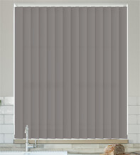 Chloe Flint Grey - Moisture Resistant Vertical Blind