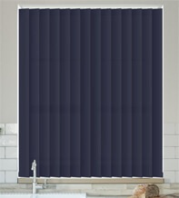 Chloe Indigo - Moisture Resistant Vertical Blind