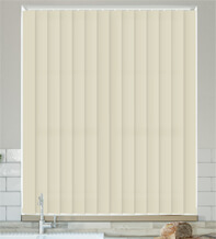 Chloe Oyster – Moisture Resistant Vertical Blind