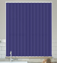 Chloe Royal Blue - Moisture Resistant Vertical Blind