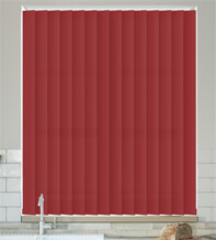 Chloe Ruby Red - Moisture Resistant Vertical Blind