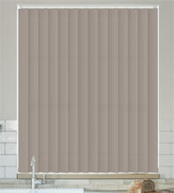 Chloe Taupe – Moisture Resistant Vertical Blind