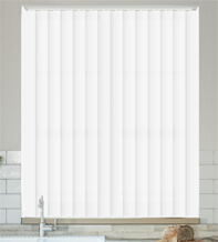 Chloe White – Moisture Resistant Vertical Blind