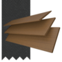 Maine Novo II Dark Oak – Wooden Venetian Blind Charcoal Tape