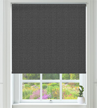 Esme Granite - Hand Weave Look Blackout Roller Blind