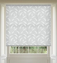 Feather Mid Grey - Patterned Roller Blind