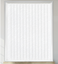 Gibson White - Vinyl Blackout Vertical Blind