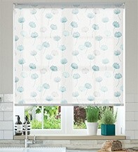 Imogen Marina - Floral Pattern Roller Blind