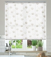 Imogen Nude - Floral Pattern Roller Blind