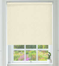 Leon Cream - Sheen Shadow Pattern Blackout Roller Blind