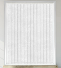 Libby White – Waterproof Blackout Vertical Blind