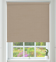 Matilda Cream Shimmer - Faux Silk Blackout Roller Blind