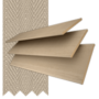 Morgan 50 Desert Oak - 50mm Slat Wooden Blind Light Beige Tape