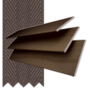 Morgan 50 Rich Oak – 50mm Slat Wooden Blind Coffee Tape