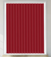 Nicole Deep Red - Waterproof Blackout Vertical Blind