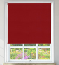 Nicole Deep Red – Waterproof Blackout Roller Blind