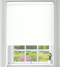 Primero Pure White - Blackout Roller Blind