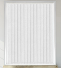 Swirl White – Shadow Pattern Waterproof Blackout Vertical Blind