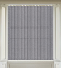 Amber Dark Grey - Textured Vertical Blind