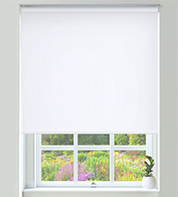 Canvas White – Textured Blackout Roller Blind