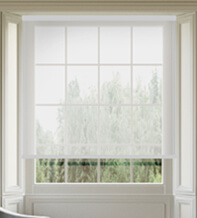 Spring White - Sheer Voile Roller Blind