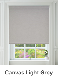 Canvas Light Grey Textured Blackout Blind