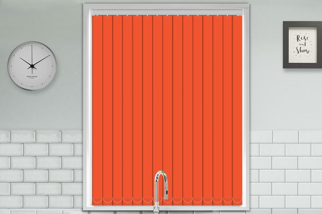 Burnt Orange Vertical Blind Made to Measure Blinds Best Value