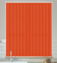 Chloe Burnt Orange - Moisture Resistant Vertical Blind