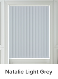 Natalie Light Grey Blackout Blind