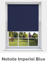 Natalie Imperial Blue Roller Blind