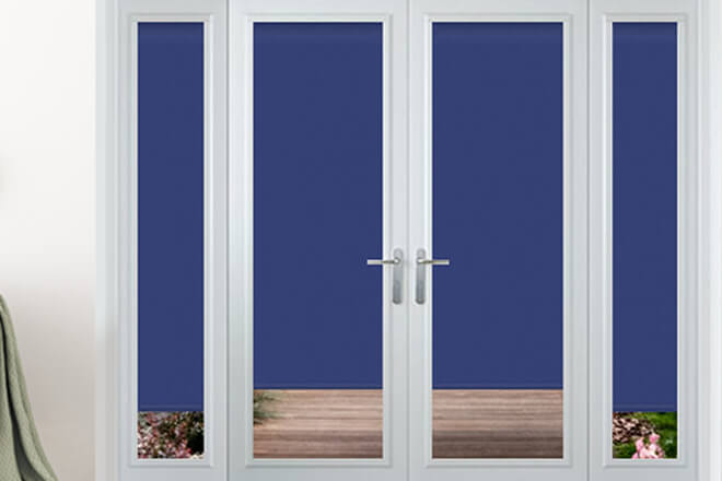 Perfect Fit Blinds - Royal Blue Blackout Roller - Made to Measure