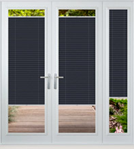 Precision Navy – Perfect Fit Pleated Blackout Blind