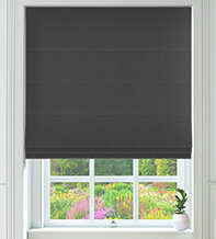 Alexandria Charcoal - Luxury Roman Blind