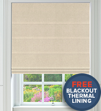 Alexandria Cream - Luxury Roman Blind