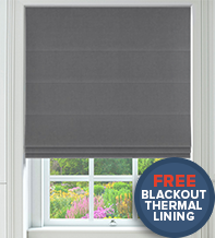 Alexandria Grey – Luxury Roman Blind