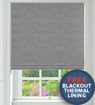 Amalfi Grey - Luxury Roman Blind