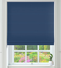 Milano Navy Blue - Luxury Roman Blind